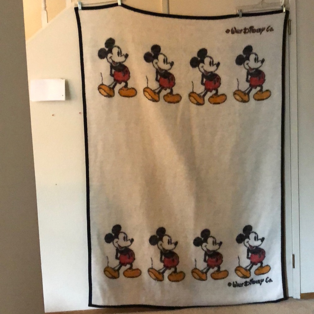 Vintage Disney Mickey Mouse Blanket